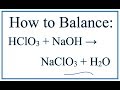 Balancing Chemical Equations Concepts