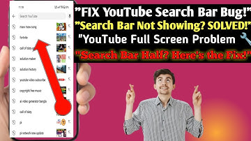 𝗙𝗶𝘅 𝗬𝗼𝘂𝗧𝘂𝗯𝗲 𝗦𝗲𝗮𝗿𝗰𝗵 𝗕𝗮𝗿 𝗡𝗼𝘁 𝗦𝗵𝗼𝘄𝗶𝗻𝗴 𝗙𝘂𝗹𝗹 𝗦𝗰𝗿𝗲𝗲𝗻 | 𝟮𝟬𝟮𝟱 𝗘𝗮𝘀𝘆 𝗦𝗼𝗹𝘂𝘁𝗶𝗼𝗻!