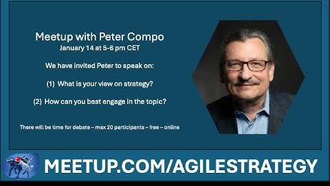 ASMG Meetup with Peter Compo on strategy