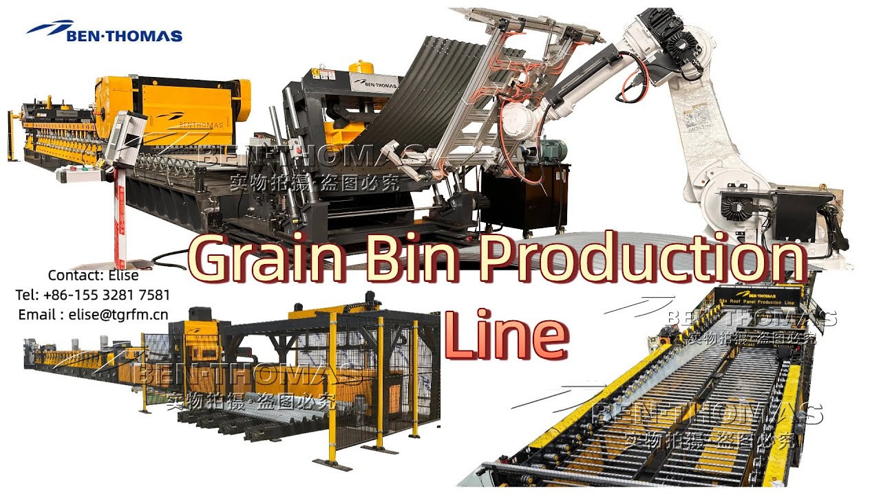 Grain Bin Rollforming Solutions / Grain bin silo corrugated plate machine processing line