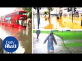 London floods: Chaos in capital after torrential rain causes havoc and flooding on streets