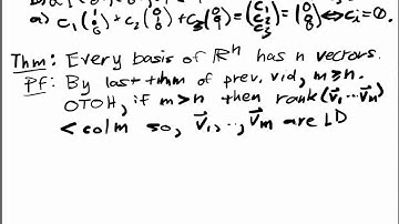 Linear Independence Lecture Part 3: Basis