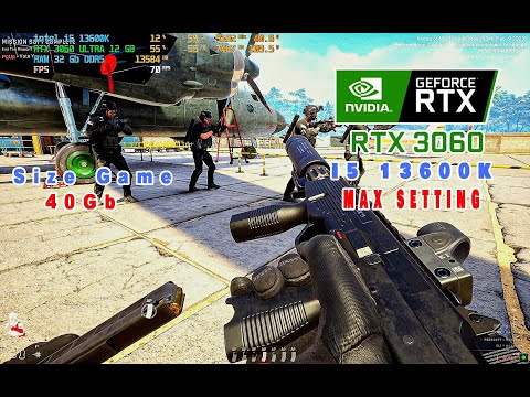 American Airport Police Vs Terrorists Game Play i5 13600K + RTX 3060 12Gb Ultra, Max Set RTX