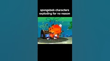 Spongebob characters exploding #shorts #spongebob #roblox