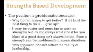Strengths Based Development - A 3-Minute Crash Course