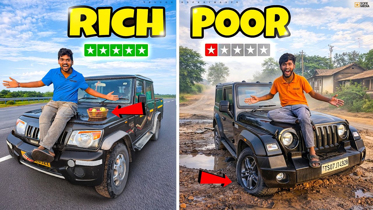 Black Thar vs Camper Full Night Surviving Challenge - Gone Amazing 🔥🔥 Telugu Experiments