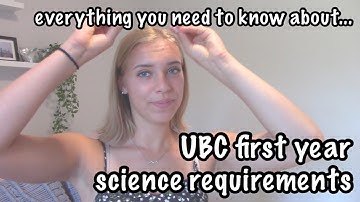 UBC FIRST YEAR SCIENCE REQUIREMENTS AND COURSES | maddy a