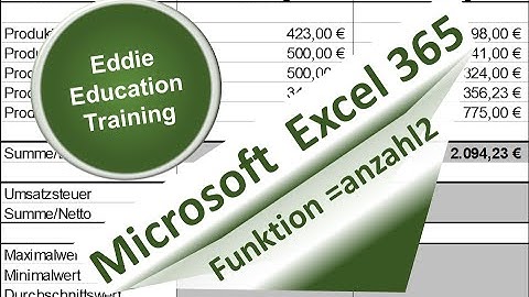 Anzahl der Zellen mit Inhalt ermitteln in Excel 365 von Eddie ₼ Education Training