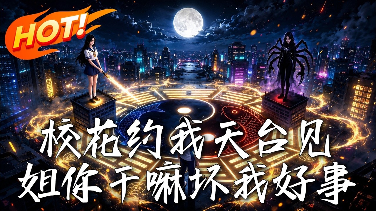 校花天台約會，親姐姐竟提刀趕來