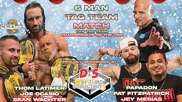 (c) Joe Ocasio, Thom Latimer, & Sean Wachter vs. QGTM & Papadon - Tag Team Title Match!