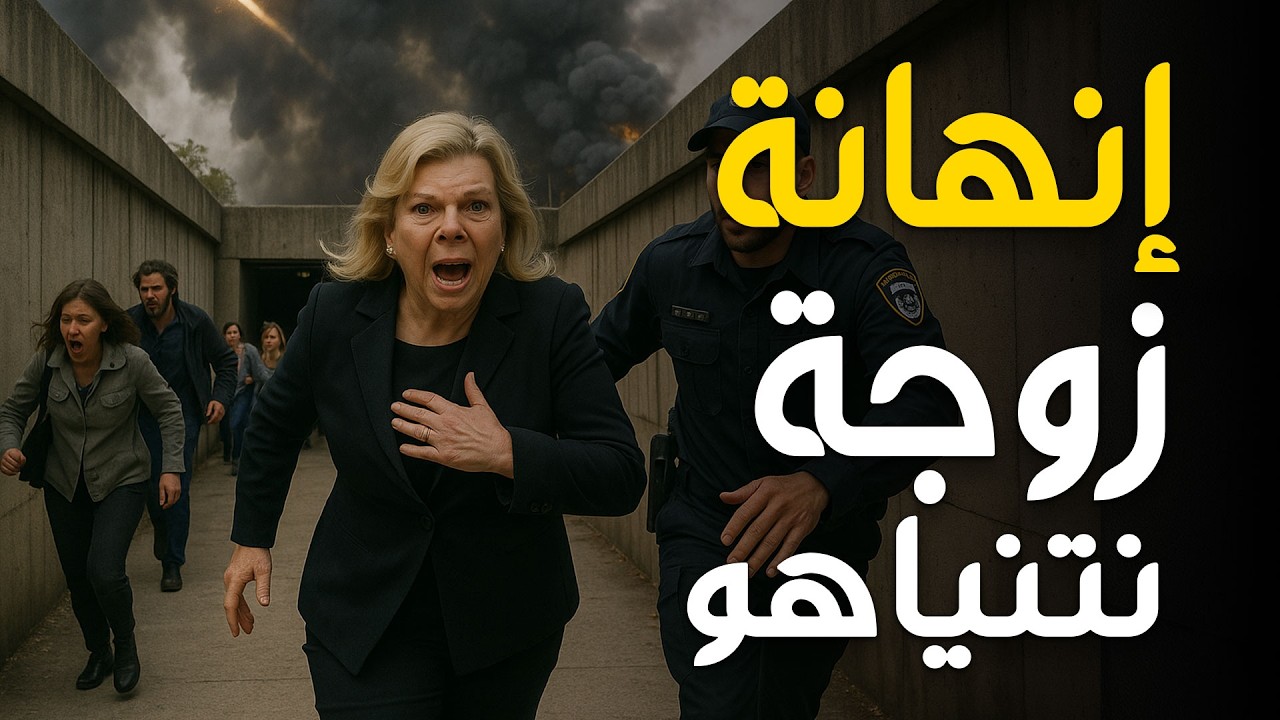 كاميرات الملاجئ ترصد لحظة انهيار سارة نتنياهو تحت القصف الإيراني!