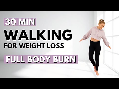 ?30 Min STEADY STATE WALKING for WEIGHT LOSS?ALL STANDING?NO JUMPING?KNEE FRIENDLY?