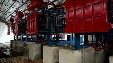 eps shape moulding machine working video for packaging, EPS fish box moulding machine，eps machinery