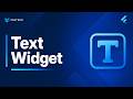 Text widget in flutter || بالعربي