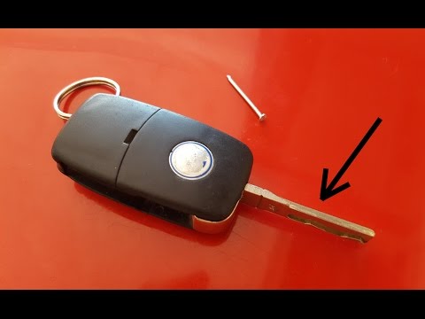 How to change / replace VW flip key blade in 4 steps