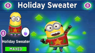 Holiday Sweater Minion Rush Level Up Costume fullscreen gameplay walkthrough ios / android