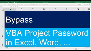 How to bypass Excel VBA Project password - accepted answer on Stackoverflow
