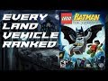 LEGO Batman The Videogame - Every Land Vehicle Ranked