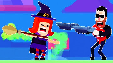 Bowmasters Halloween Stephanie the Witch Gameplay Walkthrough - NEW Character