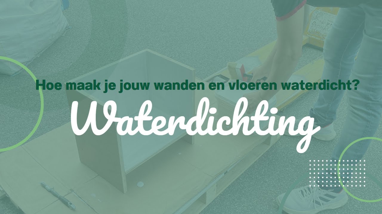 Hoe gebruik je waterdichting voor je vloeren en wanden?