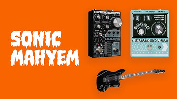 Death by Audio Apocalypse Fuzz and Rooms reverb with baritone guitar - be ready for heaviness