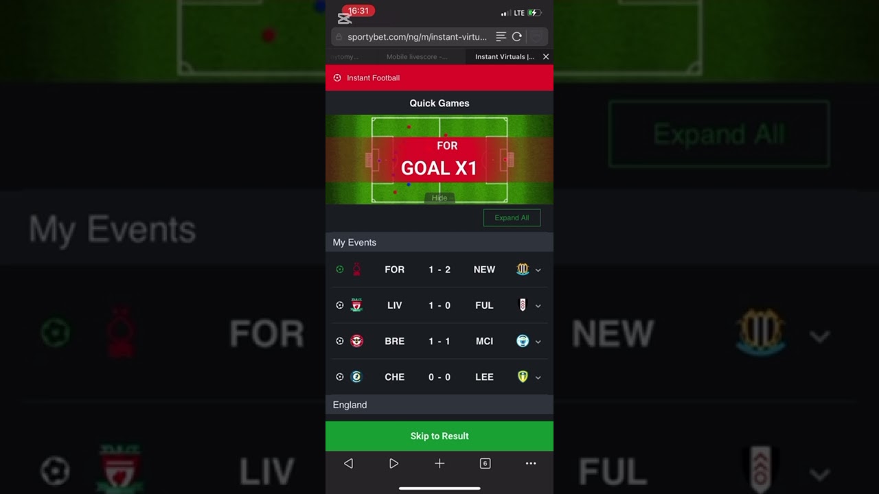 SCORING FORM TRICKS AND CHEATS TO BYPASS SPORTYBET INSTANT VIRTUAL AND WIN MASSIVELY EVERYDAY.