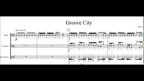 Marching Drumline Cadence: Groove City - Virtual Drumline 2.5.5