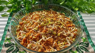 حلوای ارد بادام یک حلوای فوری و خوشمزه در 5 دقیقه  Persian Food