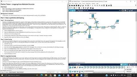 Packet Tracer - Logging from Multiple Sources
