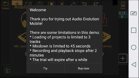 Audio Evolution Mobile Review Android App DAW Recording For Smartphone & Tablet