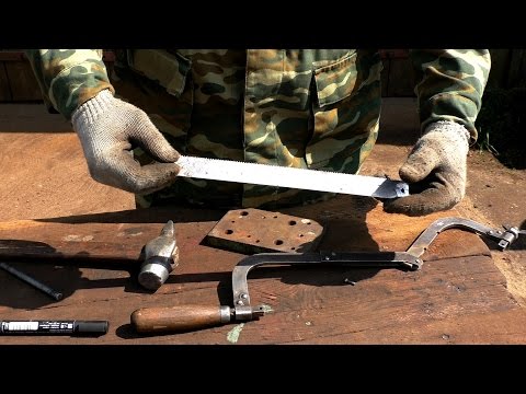 Делаем ножовочное полотно из ленточной пилы Делаем ножовочное полотно из ленточной пилы