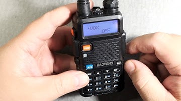 Baofeng UV-5R How to Turn Off VOX