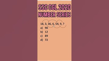 ssc cgl number series reasoning 2020 part :2 #ytshorts #sscexampro #mathstricks #numberseries