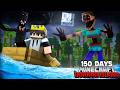 🏝️ Let's Build a House on HAUNTED ISLAND | Minecraft 150 Days Challenge LIVE