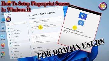 How To Setup Fingerprint Sensor In Windows 11 - For Domain Users