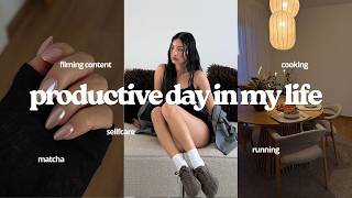 A Productive Day in My Life ✨ | Content, Matcha & Selfcare