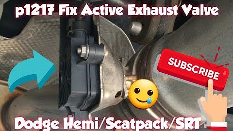 How to: Fix P1217 fix Active Exhaust Valve Dodge Hemi/Scatpack/SRT