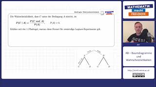Anwendungsbeispiel Bedingte Wahrscheinlichkeit