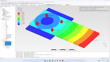 PrePoMax (CalculiX FEA) - Tutorial 54 - Determining bolt forces from a simplified bolted joint model