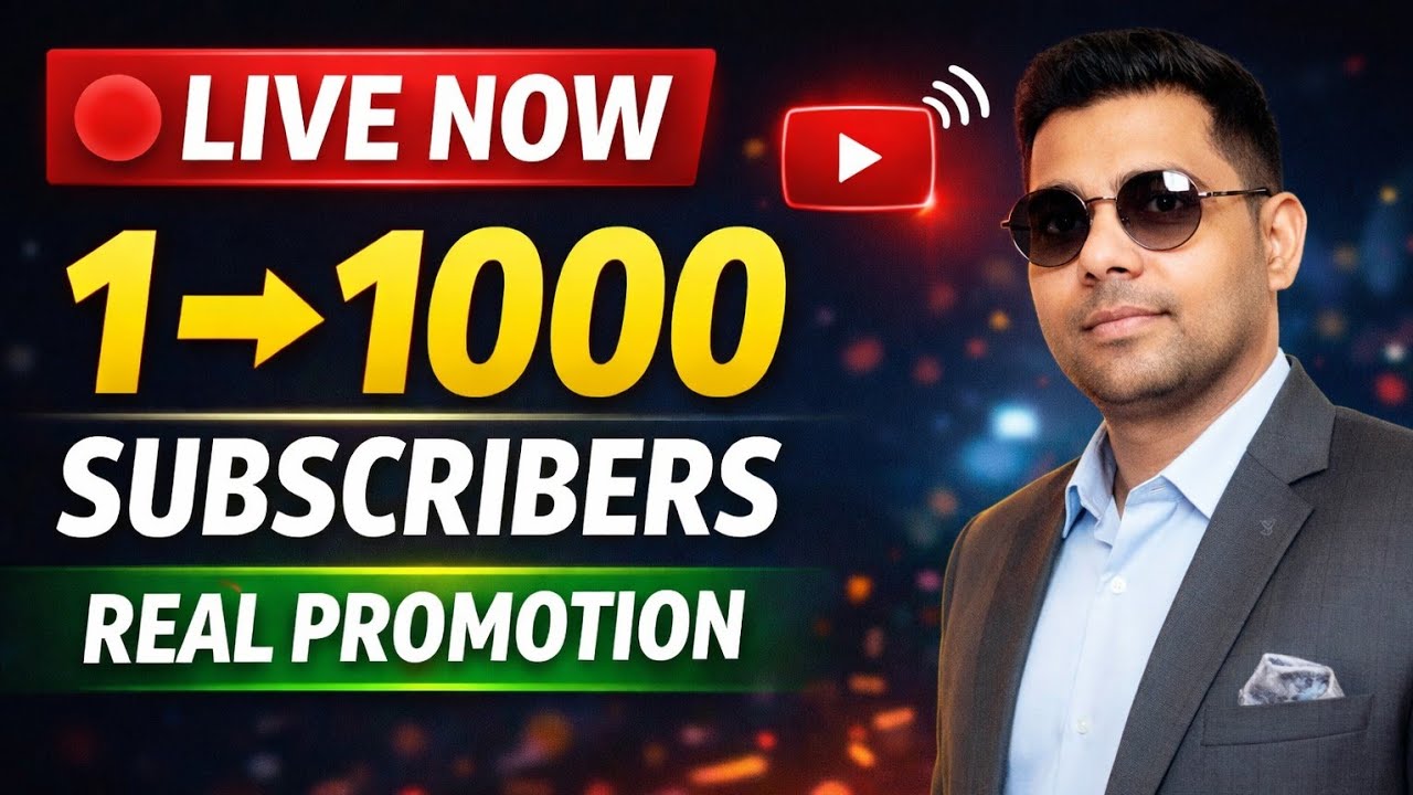 🔴 Live Real YouTube Promotion | Grow From 1 To 1000 Subscribers Fast | Live Growth Tips 💥 Live NOW ⭐