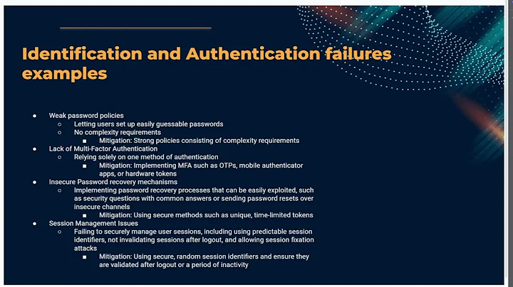 Identification and Authentication Failures | OWASP Top 10 #7