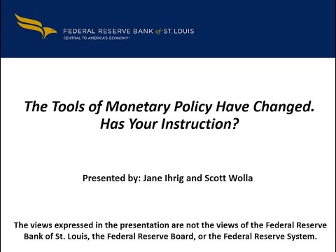 Teaching the New Tools of Monetary Policy | 2021 Webinar