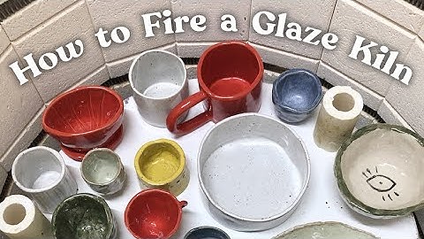 Pottery Kiln at Home for Beginners // how to fire a glaze kiln // pottery at home pt. 5