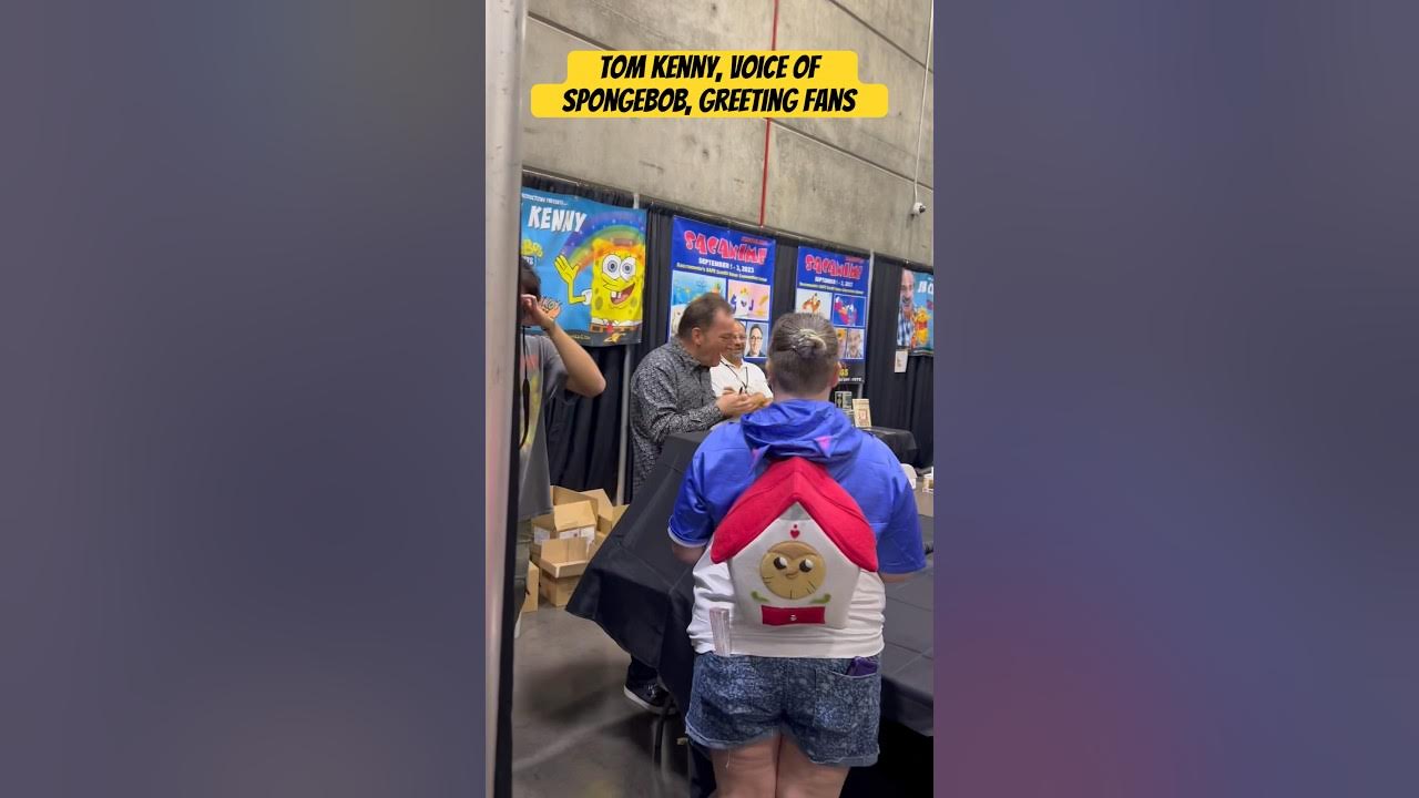 Tom Kenny, Voice of SpongeBob, Signing at SacAnime 2023 #Shorts