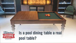 Is a pool dining table a real pool table?