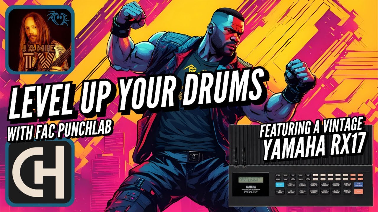 Получение отличных звуков барабанов в стиле Synthwave с помощью Yamaha RX17 1987 года и FAC Punchlab