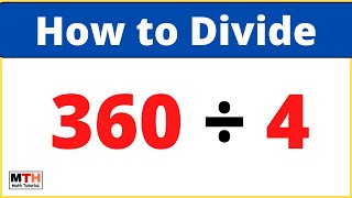 360 divided by 4 (360÷4) | Value of 360/4 | Long Division