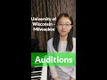 University of Wisconsin - Milwaukee  | Music Audition &amp; Tips | Links in Description