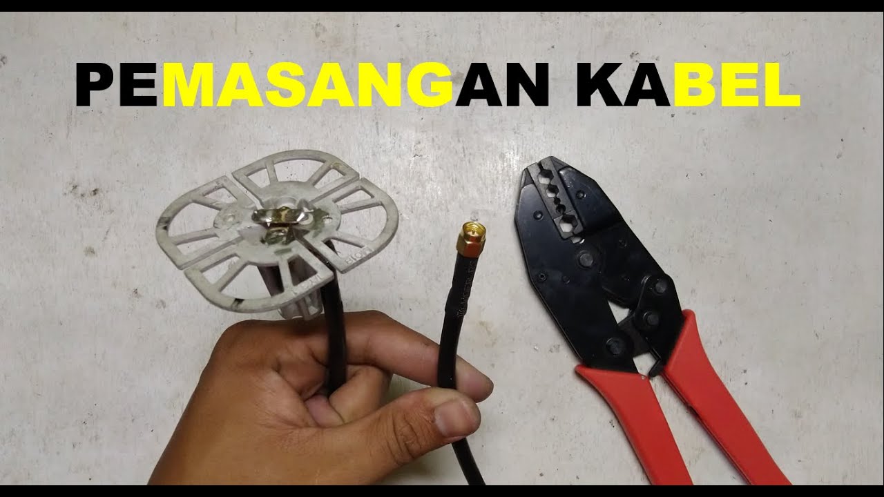 Pemasangan Kabel Feed Kathrein beserta konektornya
