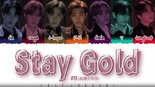 Video voorbeeld van "[CORRECTED] BTS (防彈少年團)  - 'STAY GOLD' Lyrics [Color Coded_Kan_Rom_Eng]"